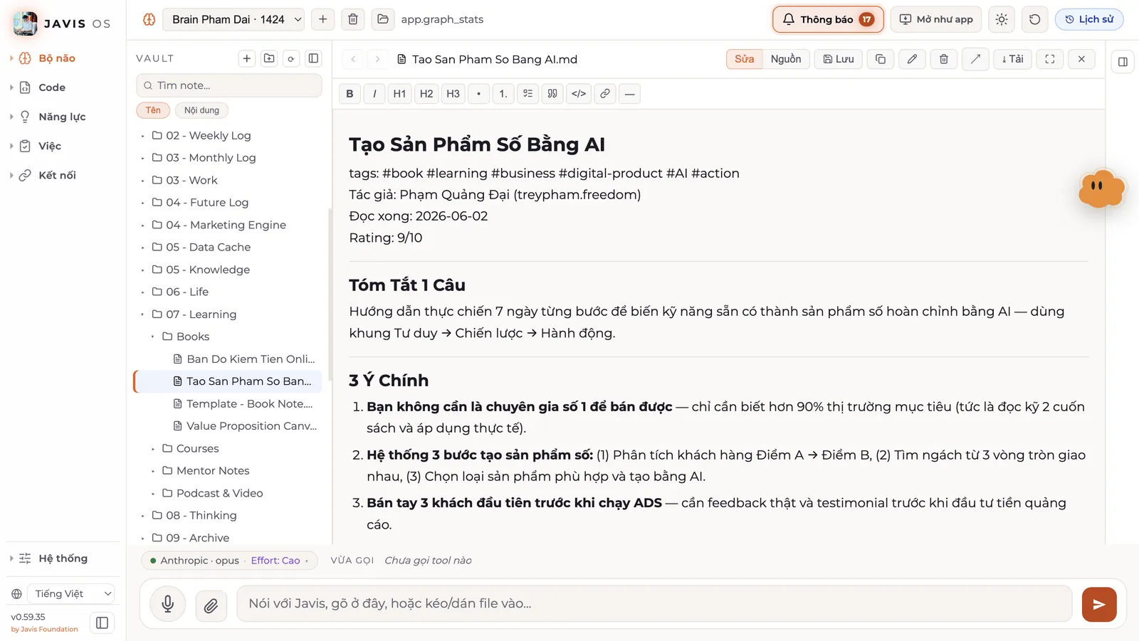 Cấu trúc thư mục bộ não và các trang wiki